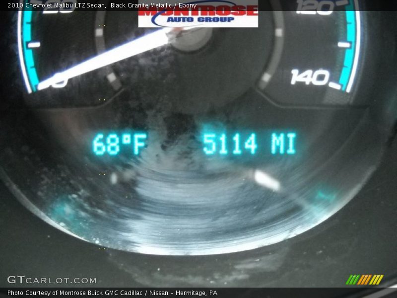 Black Granite Metallic / Ebony 2010 Chevrolet Malibu LTZ Sedan
