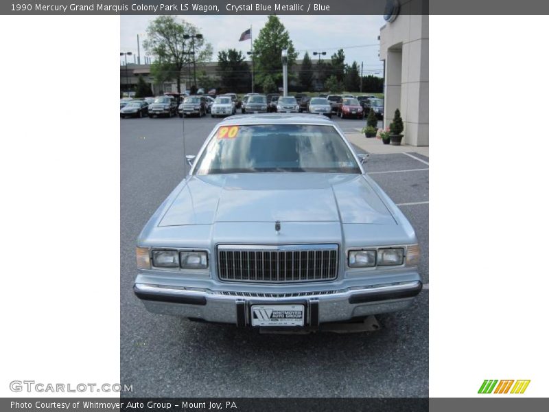 Crystal Blue Metallic / Blue 1990 Mercury Grand Marquis Colony Park LS Wagon