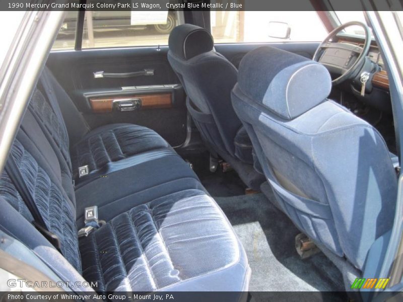 Crystal Blue Metallic / Blue 1990 Mercury Grand Marquis Colony Park LS Wagon