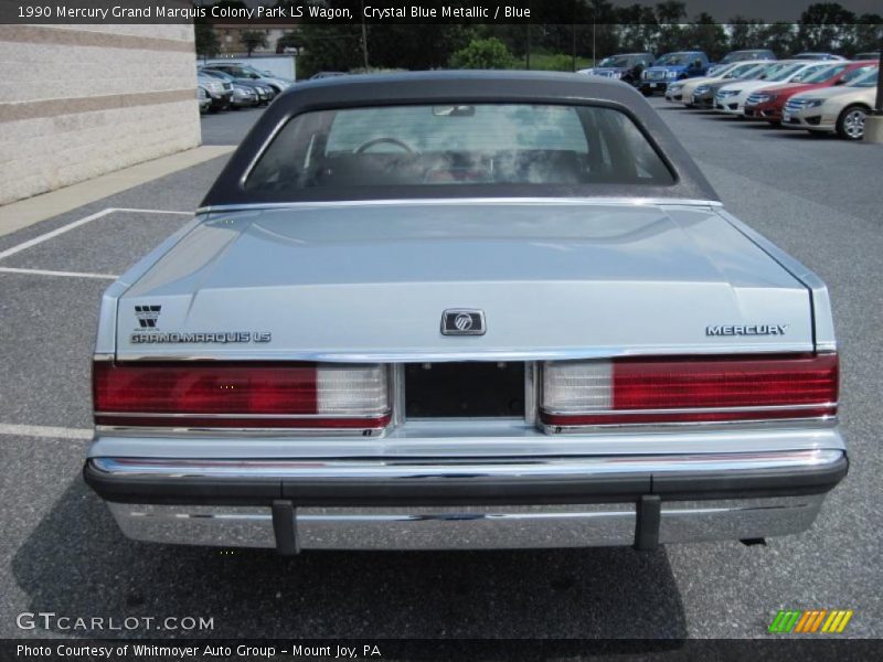 Crystal Blue Metallic / Blue 1990 Mercury Grand Marquis Colony Park LS Wagon