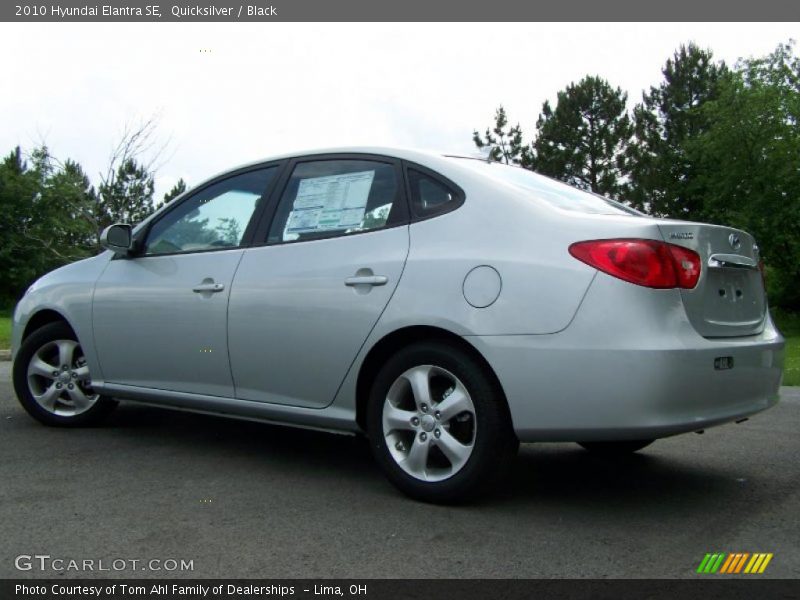 Quicksilver / Black 2010 Hyundai Elantra SE