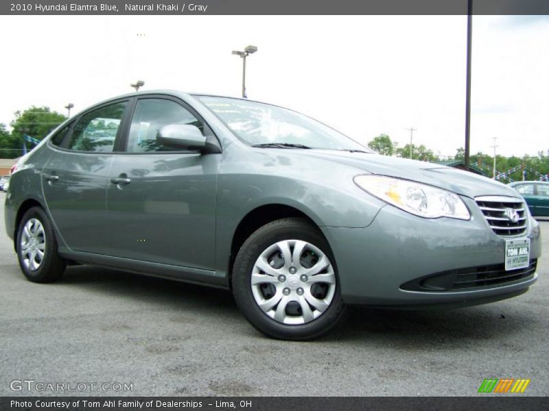 Natural Khaki / Gray 2010 Hyundai Elantra Blue