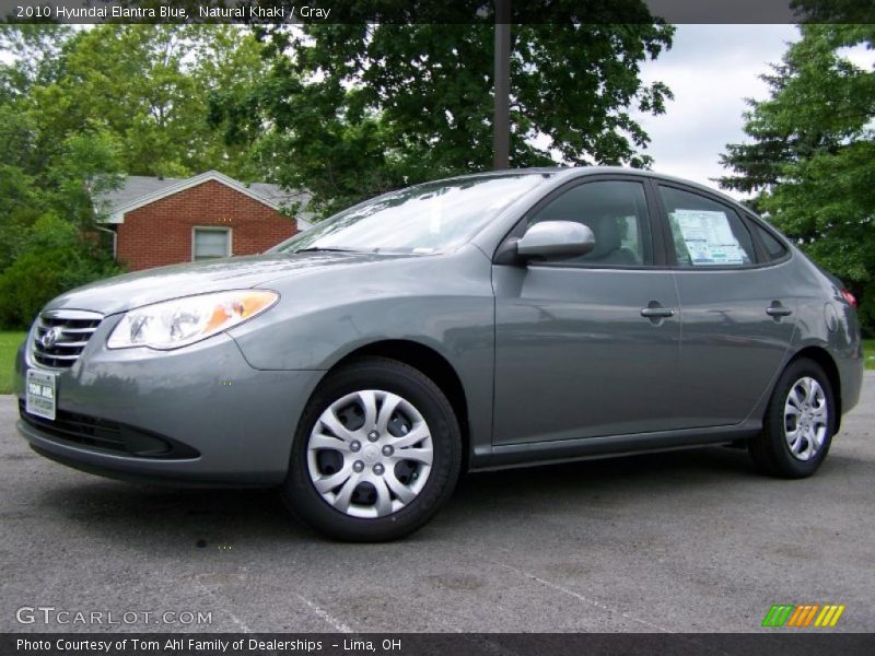 Natural Khaki / Gray 2010 Hyundai Elantra Blue