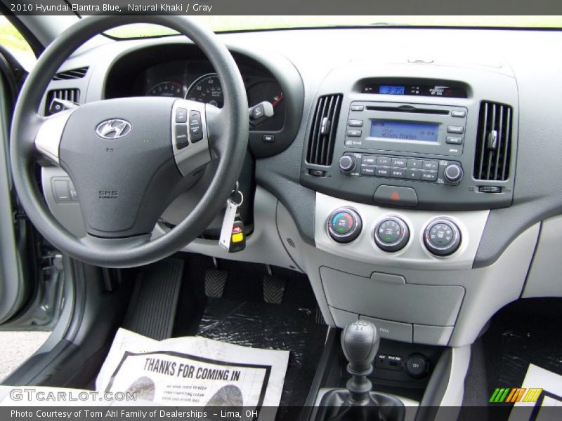 Natural Khaki / Gray 2010 Hyundai Elantra Blue