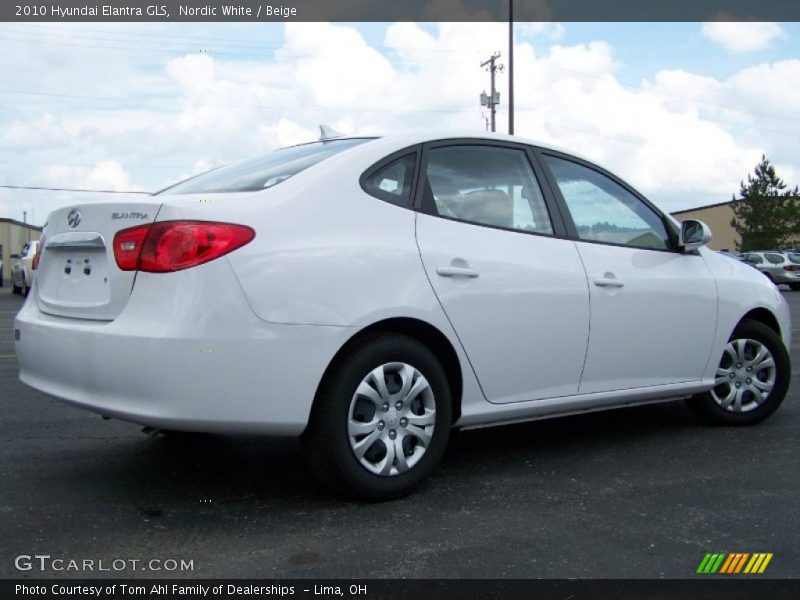 Nordic White / Beige 2010 Hyundai Elantra GLS