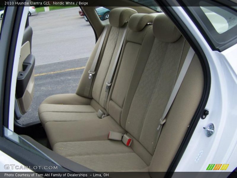 Nordic White / Beige 2010 Hyundai Elantra GLS