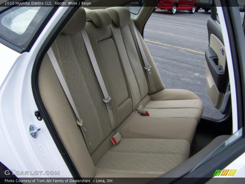 Nordic White / Beige 2010 Hyundai Elantra GLS