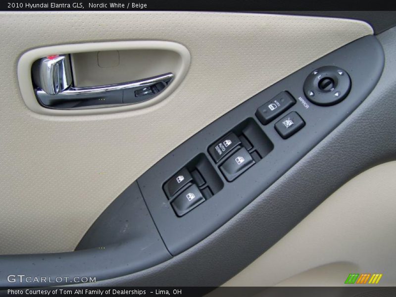 Nordic White / Beige 2010 Hyundai Elantra GLS