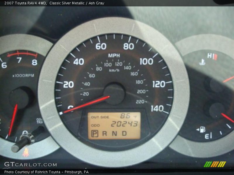Classic Silver Metallic / Ash Gray 2007 Toyota RAV4 4WD