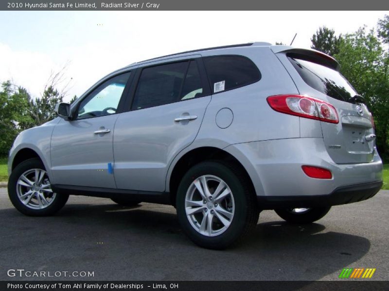 Radiant Silver / Gray 2010 Hyundai Santa Fe Limited