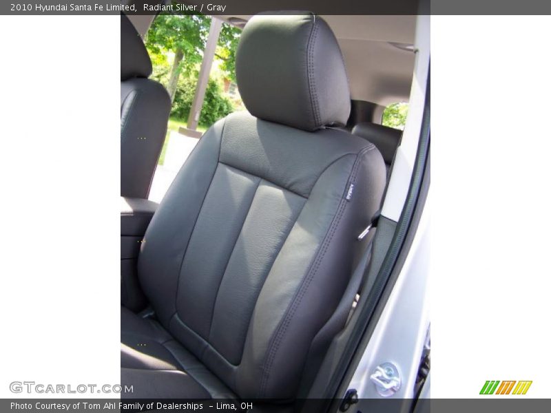 Radiant Silver / Gray 2010 Hyundai Santa Fe Limited