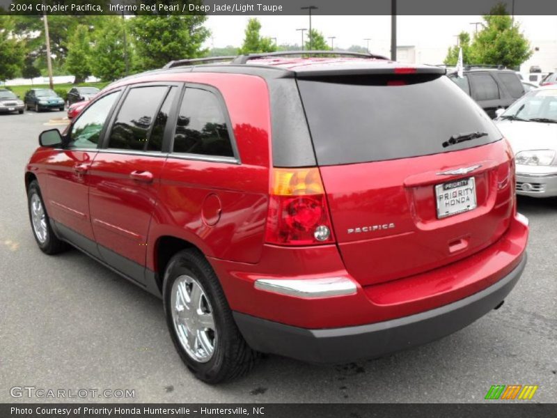 Inferno Red Pearl / Deep Jade/Light Taupe 2004 Chrysler Pacifica