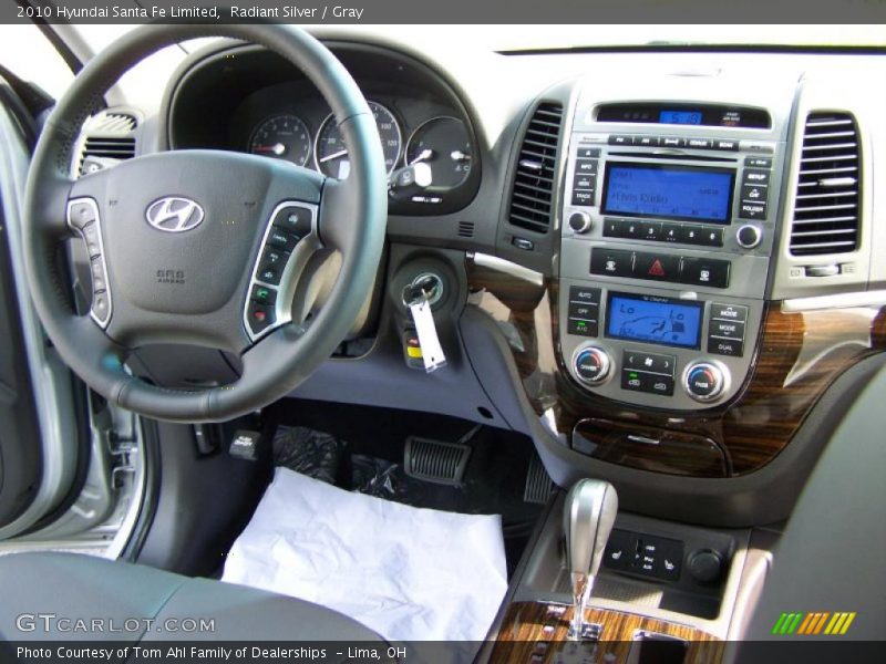 Radiant Silver / Gray 2010 Hyundai Santa Fe Limited