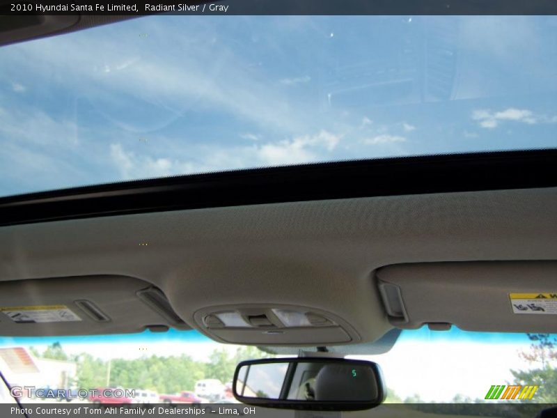 Radiant Silver / Gray 2010 Hyundai Santa Fe Limited