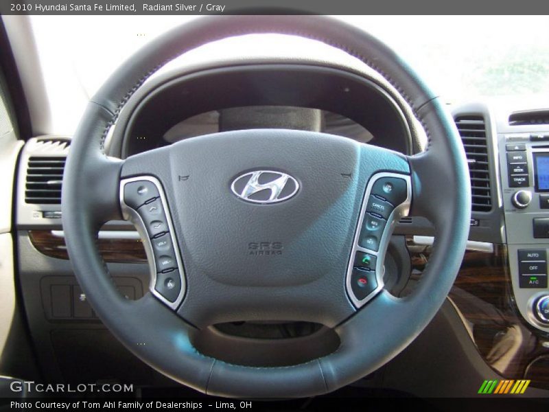 Radiant Silver / Gray 2010 Hyundai Santa Fe Limited