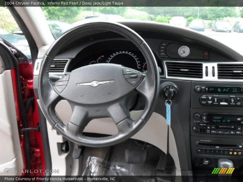 Inferno Red Pearl / Deep Jade/Light Taupe 2004 Chrysler Pacifica