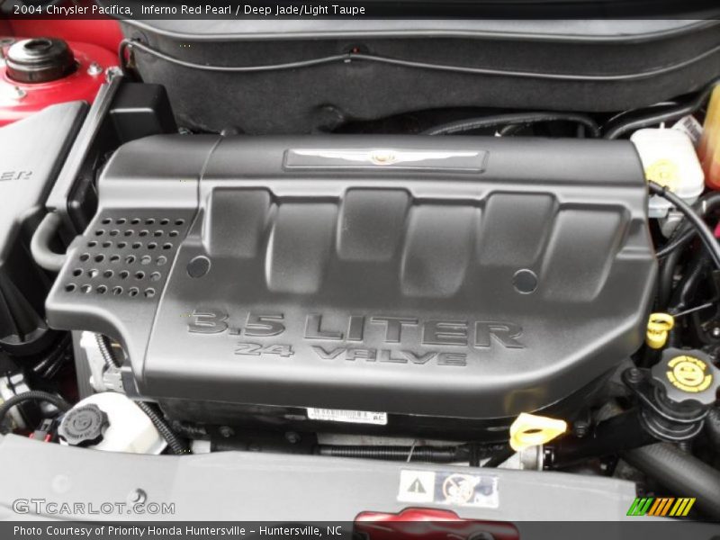 Inferno Red Pearl / Deep Jade/Light Taupe 2004 Chrysler Pacifica
