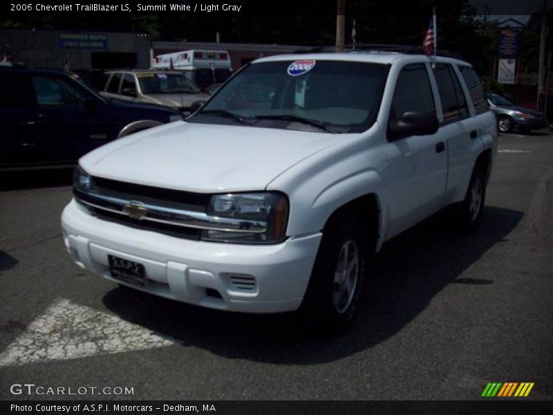 Summit White / Light Gray 2006 Chevrolet TrailBlazer LS