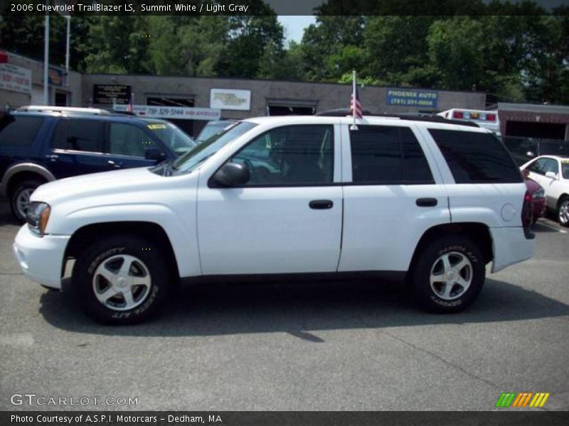 Summit White / Light Gray 2006 Chevrolet TrailBlazer LS