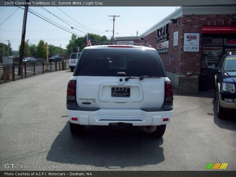Summit White / Light Gray 2006 Chevrolet TrailBlazer LS