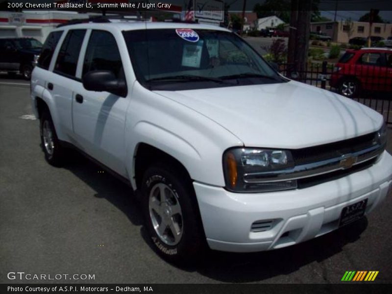 Summit White / Light Gray 2006 Chevrolet TrailBlazer LS