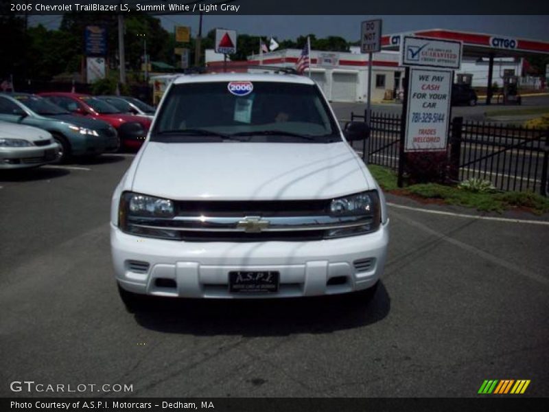 Summit White / Light Gray 2006 Chevrolet TrailBlazer LS