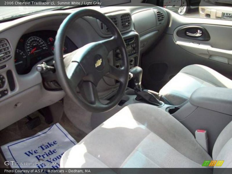 Summit White / Light Gray 2006 Chevrolet TrailBlazer LS