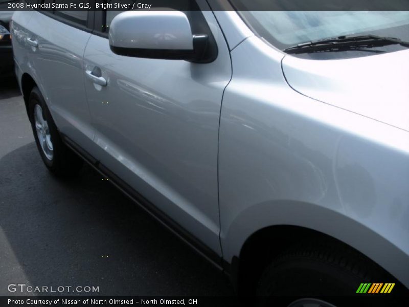 Bright Silver / Gray 2008 Hyundai Santa Fe GLS