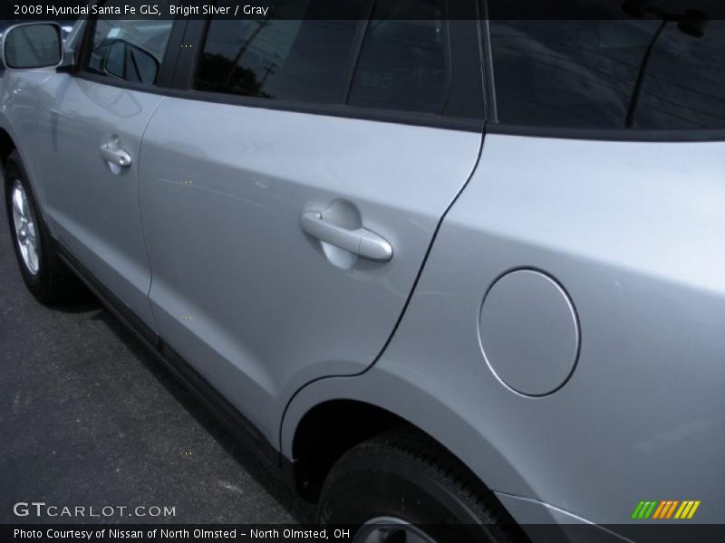 Bright Silver / Gray 2008 Hyundai Santa Fe GLS