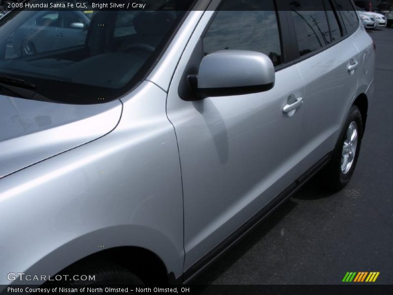 Bright Silver / Gray 2008 Hyundai Santa Fe GLS