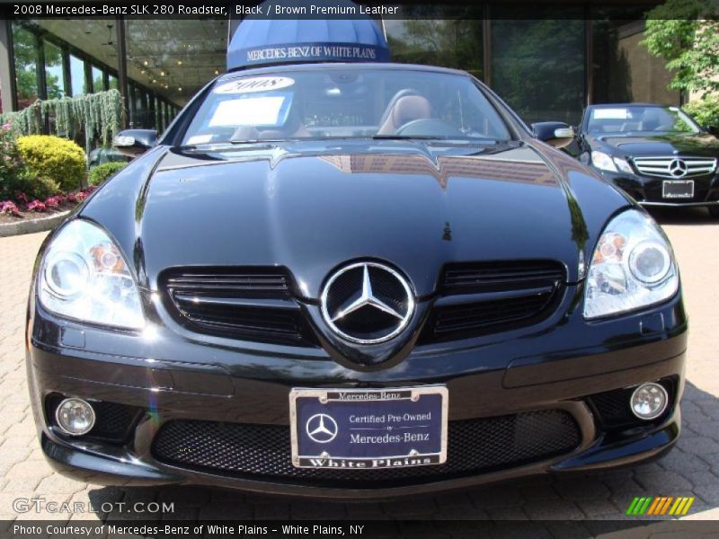 Black / Brown Premium Leather 2008 Mercedes-Benz SLK 280 Roadster