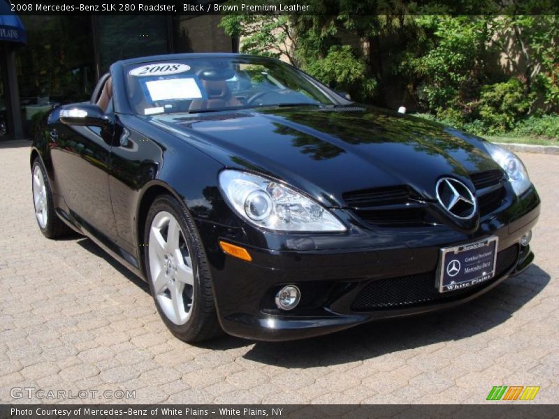 Black / Brown Premium Leather 2008 Mercedes-Benz SLK 280 Roadster