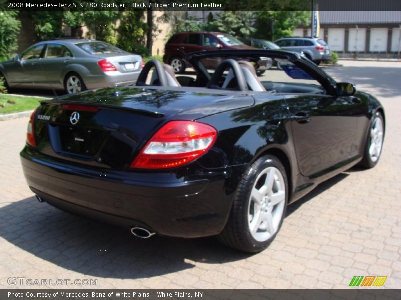 Black / Brown Premium Leather 2008 Mercedes-Benz SLK 280 Roadster