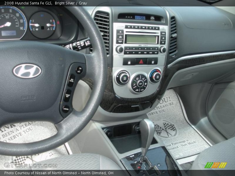 Bright Silver / Gray 2008 Hyundai Santa Fe GLS