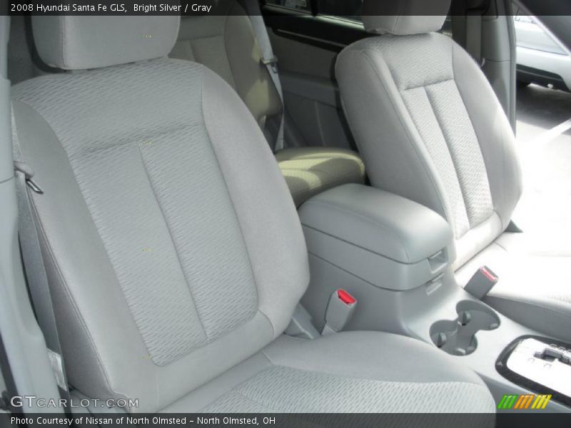 Bright Silver / Gray 2008 Hyundai Santa Fe GLS