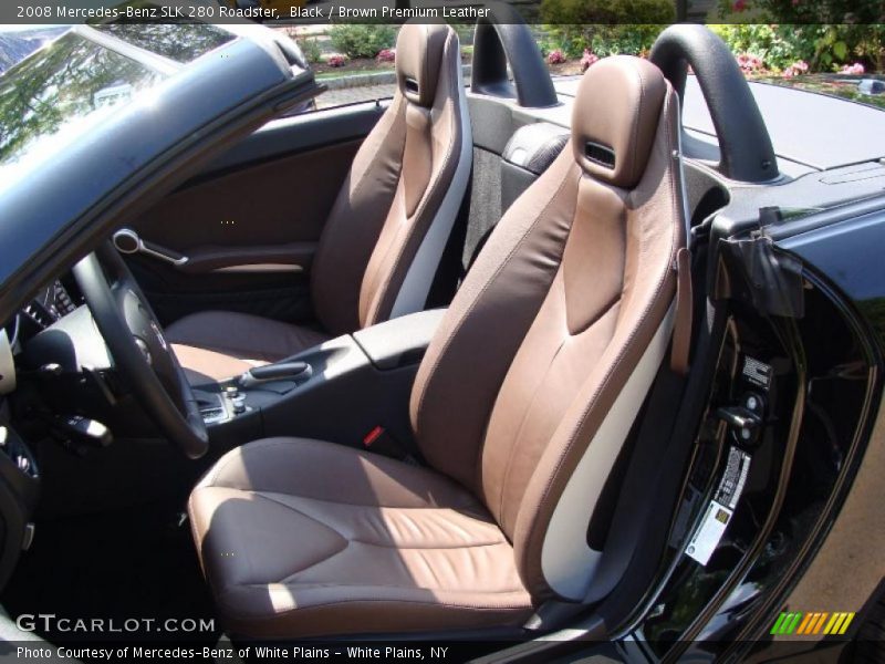 Black / Brown Premium Leather 2008 Mercedes-Benz SLK 280 Roadster