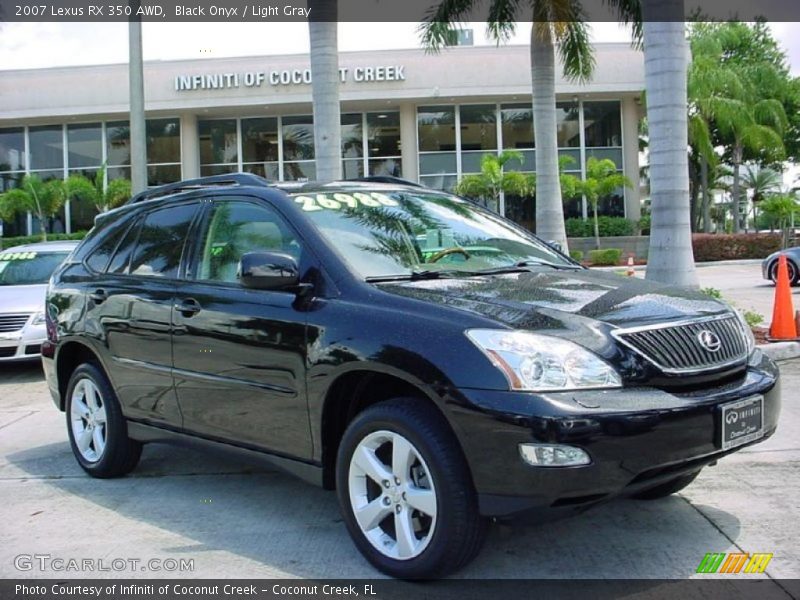 Black Onyx / Light Gray 2007 Lexus RX 350 AWD