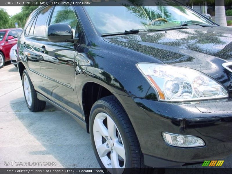 Black Onyx / Light Gray 2007 Lexus RX 350 AWD