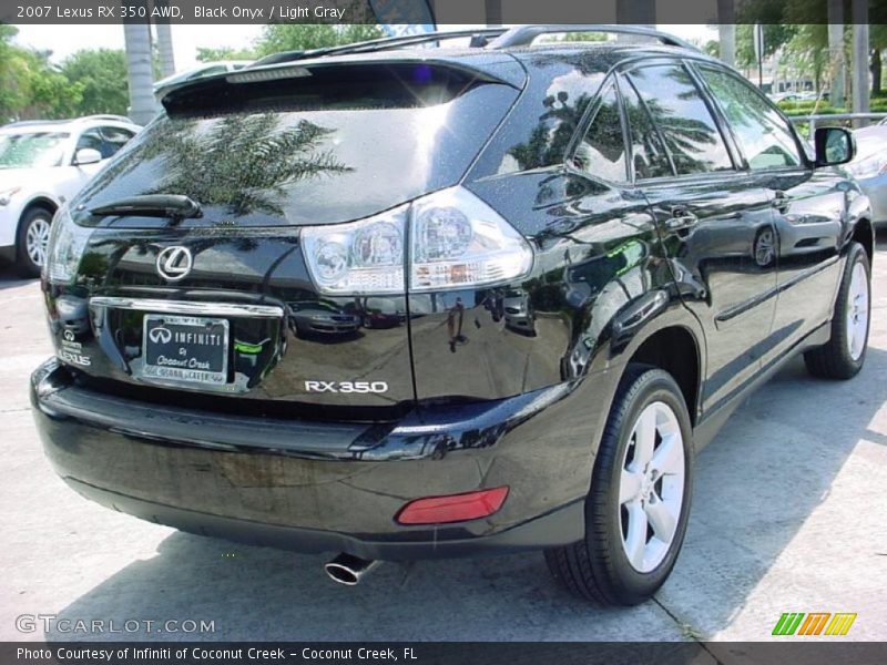 Black Onyx / Light Gray 2007 Lexus RX 350 AWD
