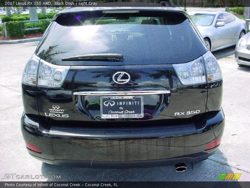 Black Onyx / Light Gray 2007 Lexus RX 350 AWD