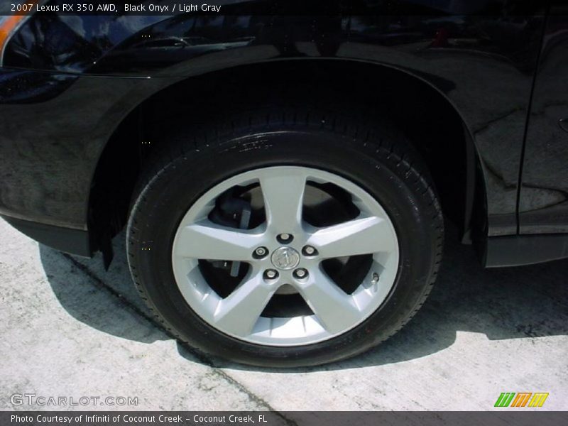 Black Onyx / Light Gray 2007 Lexus RX 350 AWD