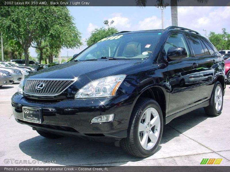 Black Onyx / Light Gray 2007 Lexus RX 350 AWD