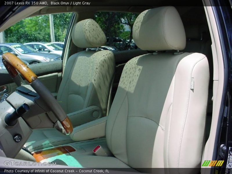 Black Onyx / Light Gray 2007 Lexus RX 350 AWD