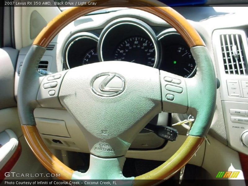 Black Onyx / Light Gray 2007 Lexus RX 350 AWD