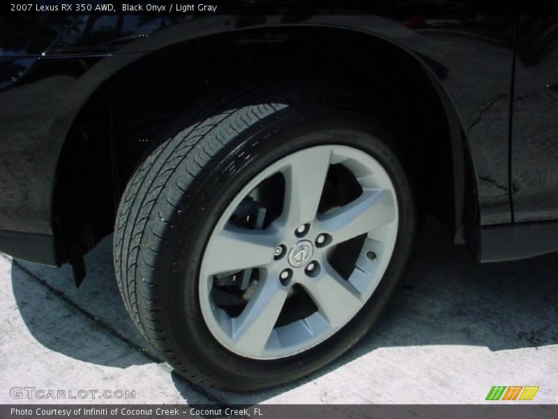 Black Onyx / Light Gray 2007 Lexus RX 350 AWD