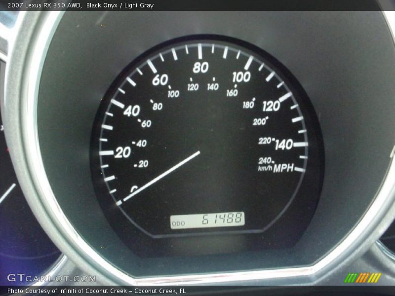 Black Onyx / Light Gray 2007 Lexus RX 350 AWD