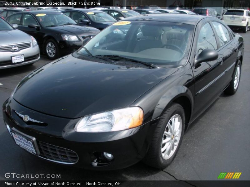 Black / Sandstone 2002 Chrysler Sebring LXi Sedan