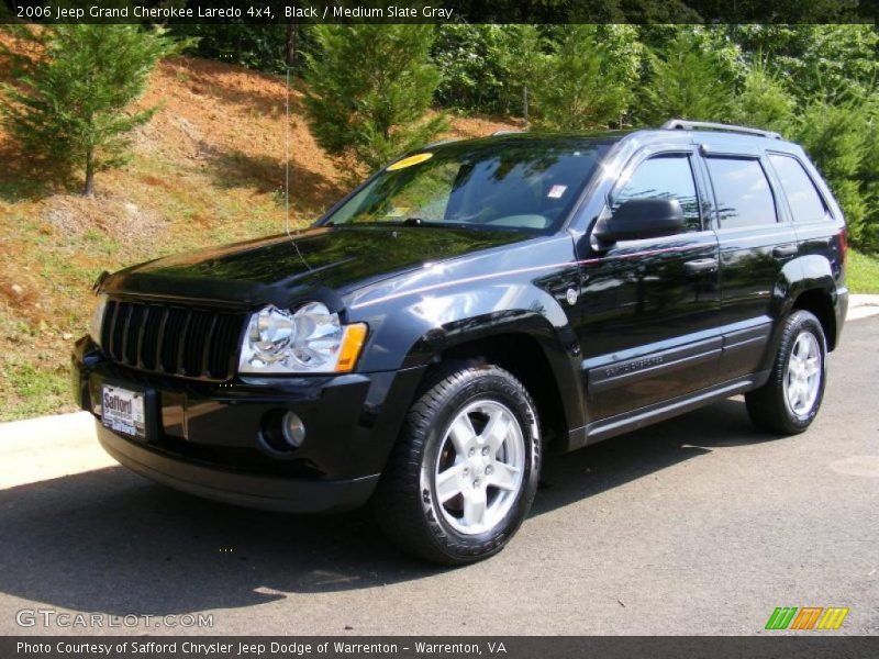 Black / Medium Slate Gray 2006 Jeep Grand Cherokee Laredo 4x4