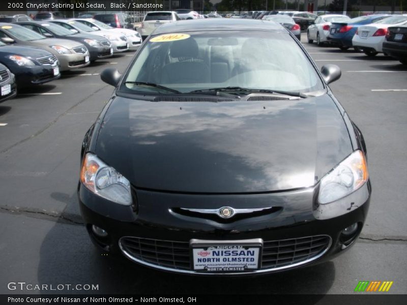 Black / Sandstone 2002 Chrysler Sebring LXi Sedan