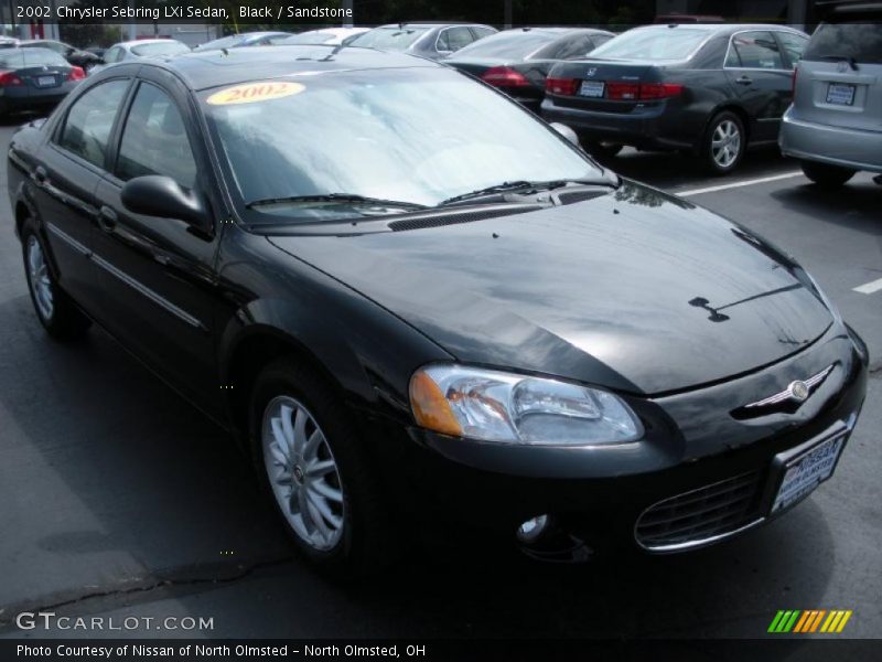 Black / Sandstone 2002 Chrysler Sebring LXi Sedan